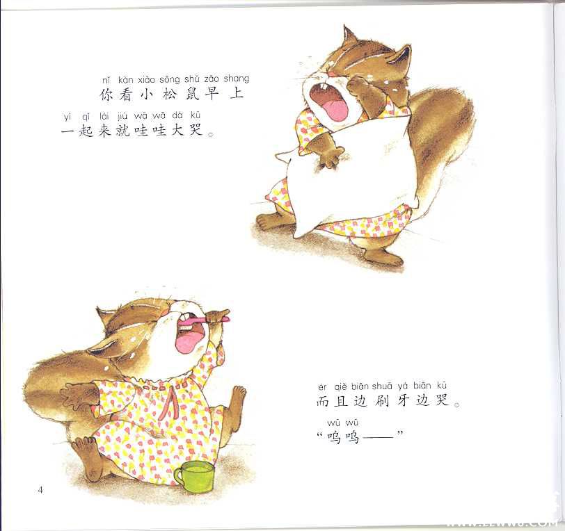 绘本故事《松鼠的眼泪》