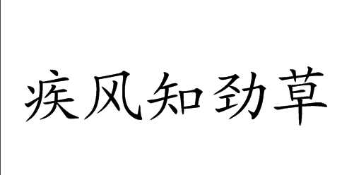 疾风知劲草