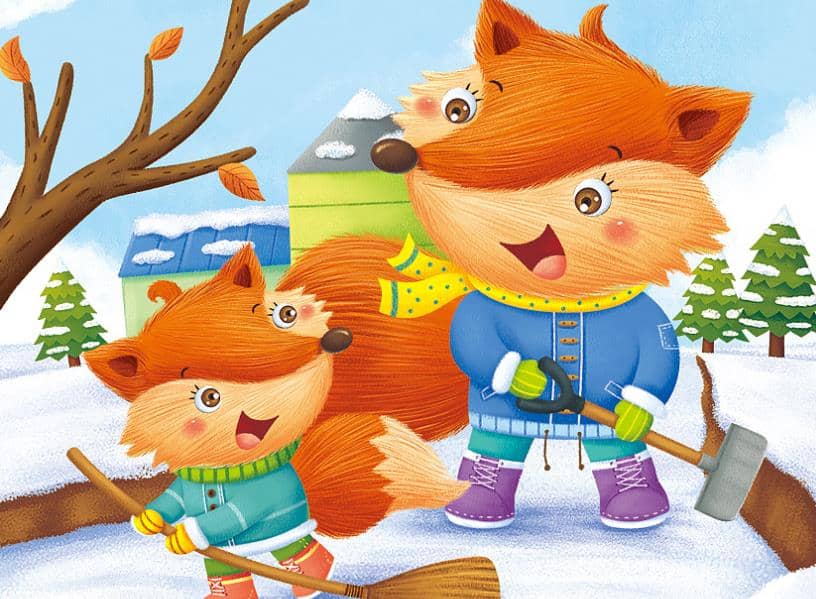 大山里的小狐狸