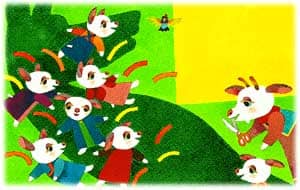 图文故事:大灰狼和七只小羊