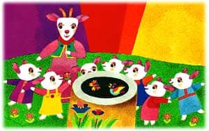 图文故事:大灰狼和七只小羊