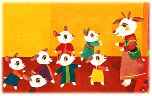 图文故事:大灰狼和七只小羊